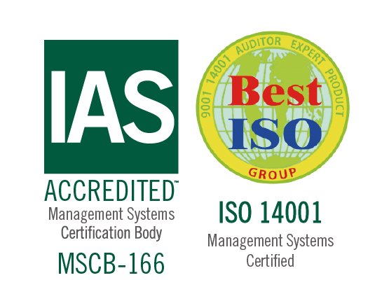 ISO 14001 Cert Logo ISO 14001 Cert Logo